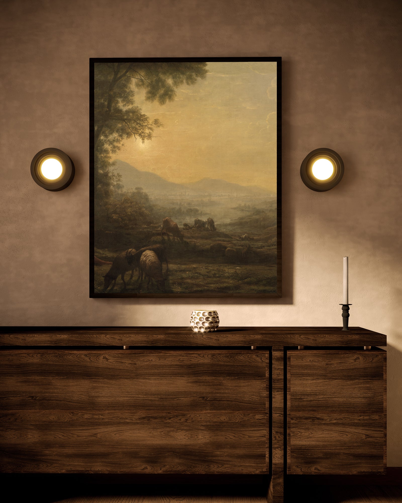 Arco 5-in Black LED Wall Sconce