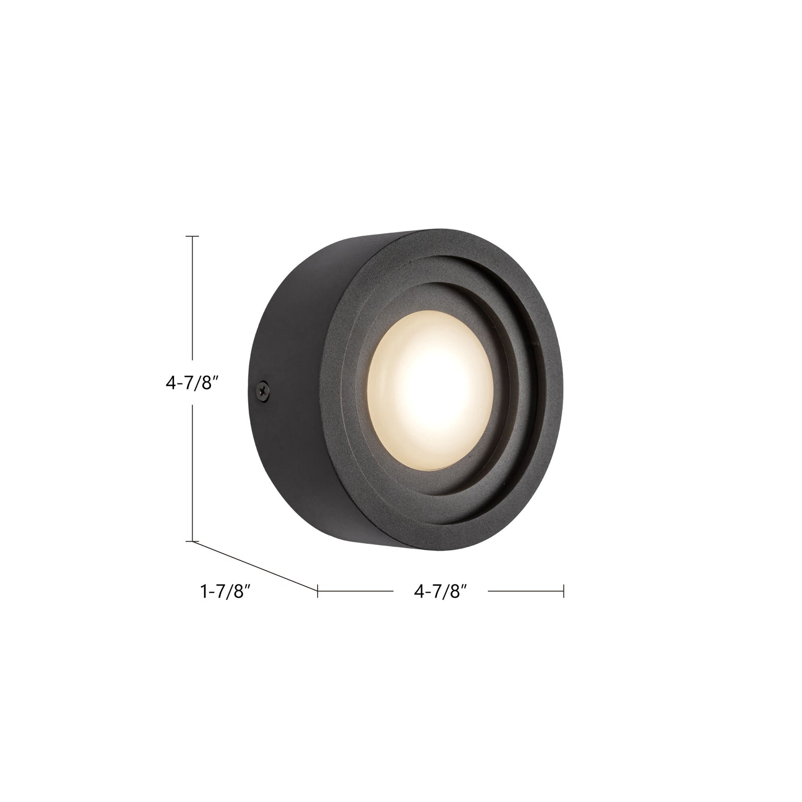 Arco 5-in Black LED Wall Sconce