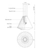 Arctic 20-in Black LED Exterior Pendant