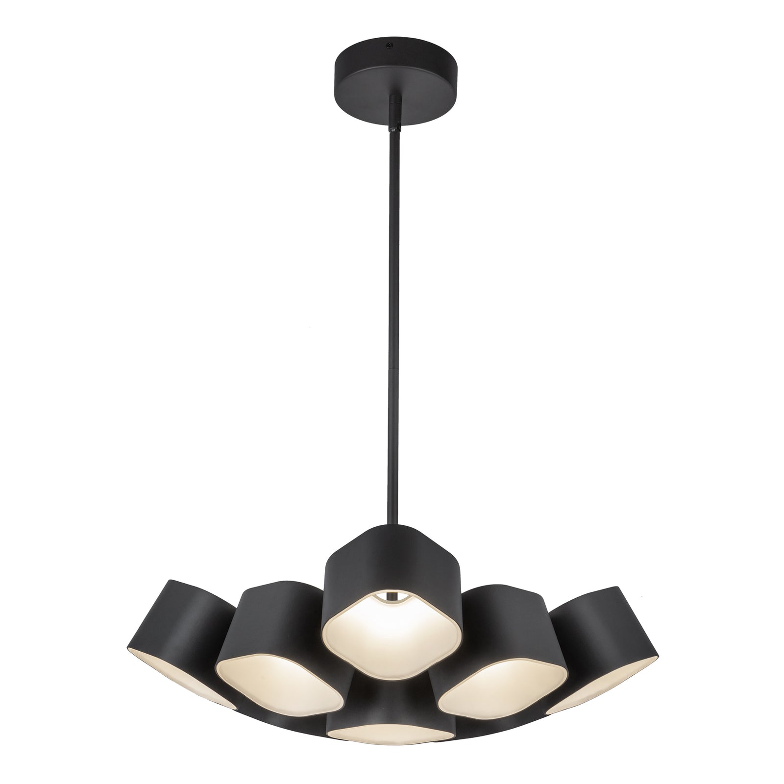 Arena 18-in Black LED Chandelier
