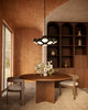 Arena 18-in Black LED Chandelier