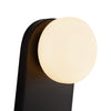 Ariel 12-in Matte Black/Opal Glass Socket Wall/Vanity Light