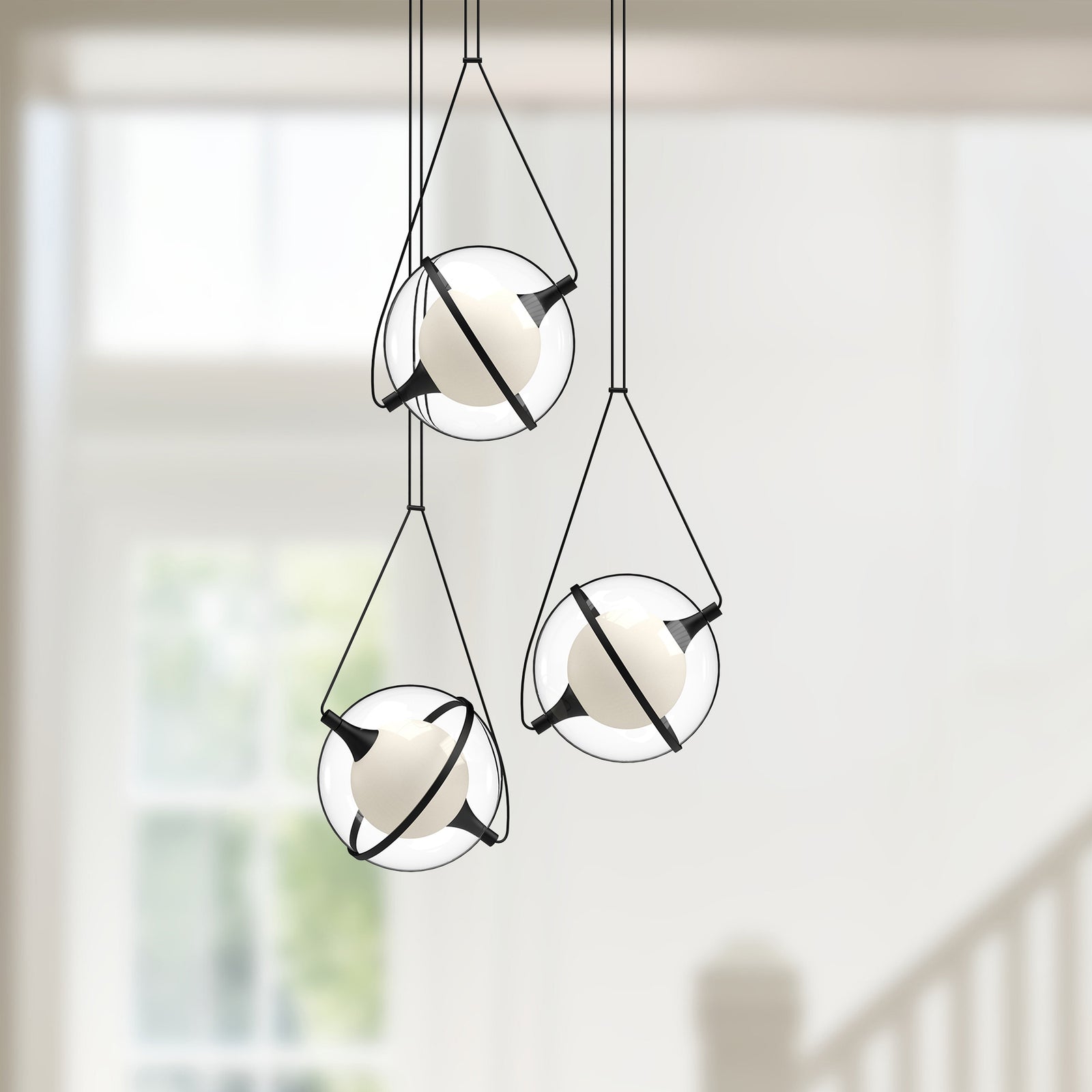 Aries 28-in Black LED Chandeliers