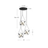 Aries 28-in Brushed Gold LED Chandeliers