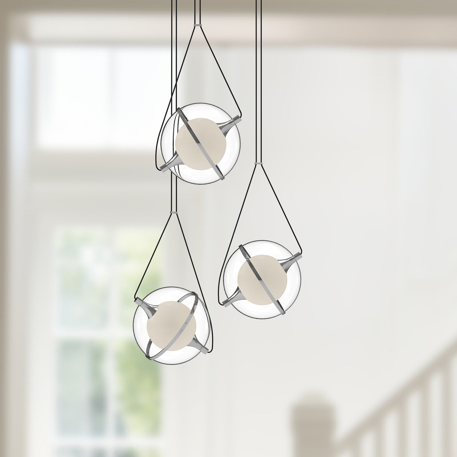 Aries 28-in Chrome LED Chandeliers