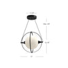 Aries 12-in Chrome LED Pendant