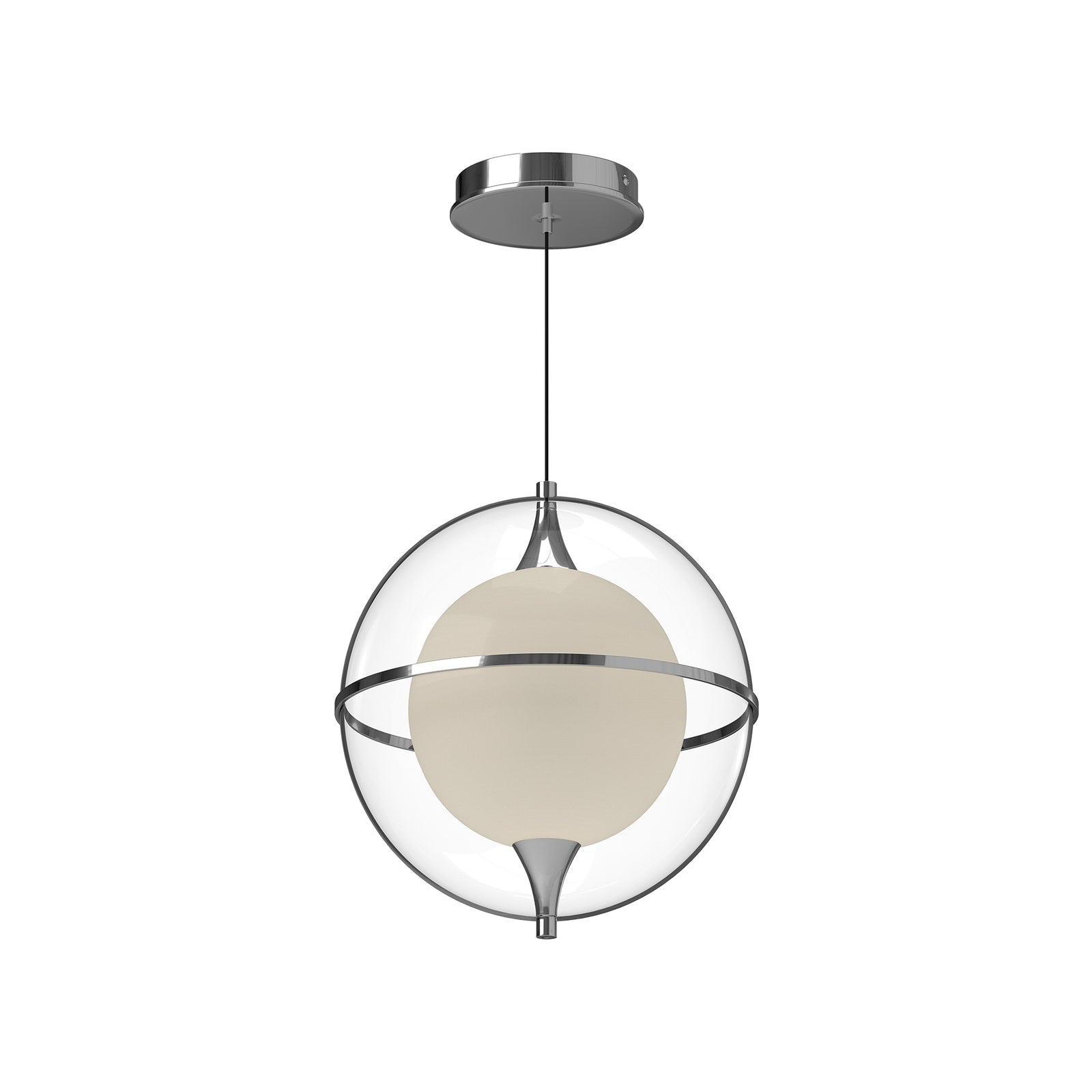 Aries 12-in Chrome LED Pendant