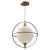 Aries 16-in Brushed Gold LED Pendant