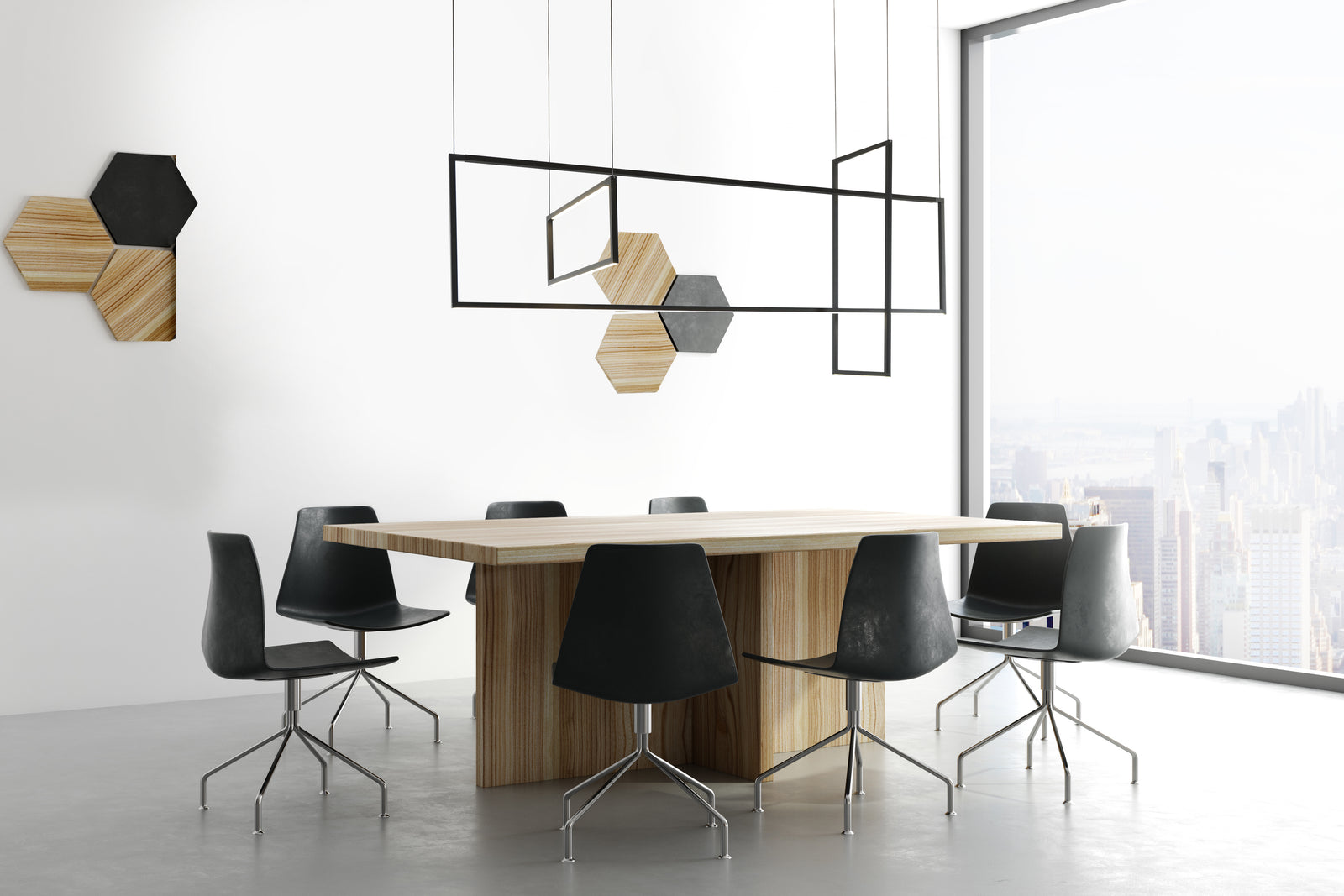 Arkell 56-in Black LED Multi Pendant