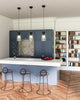 Arlo 7-in Clear Glass/Matte Black 1 Light Pendant