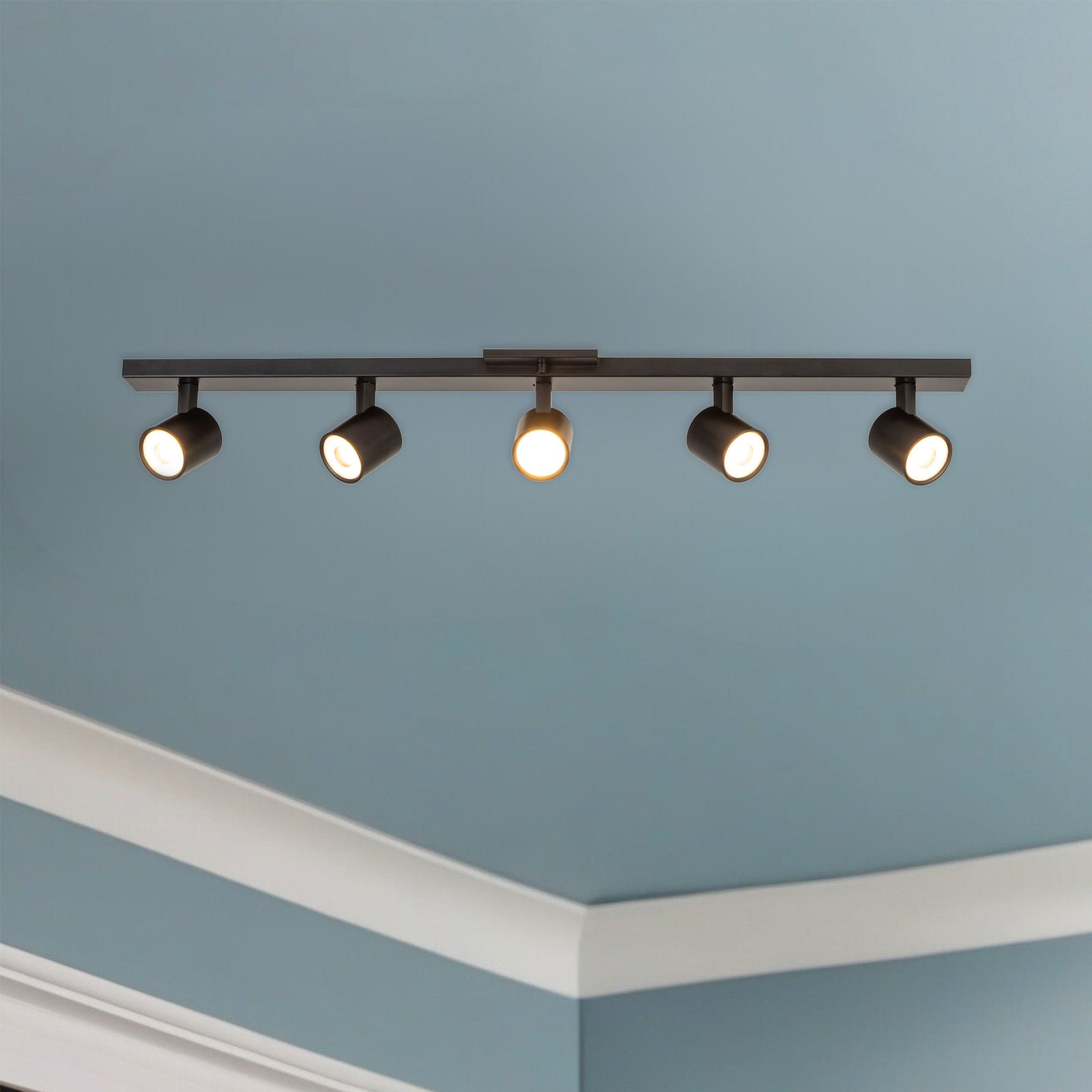 Arnold 35-in Black LED Track Lights