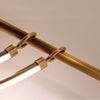 Aryas 48-in Vintage Brass LED Linear Pendant