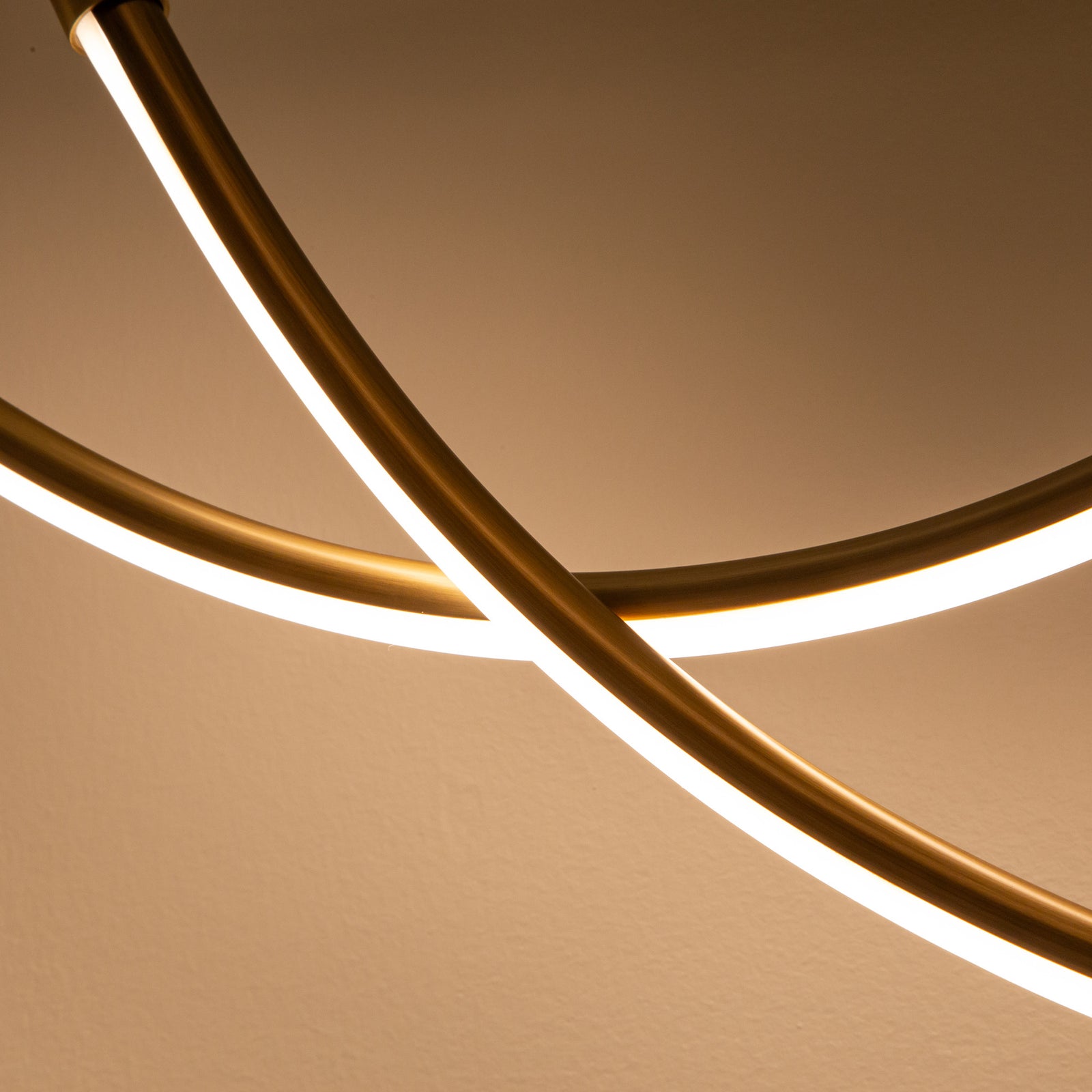 Aryas 48-in Vintage Brass LED Linear Pendant