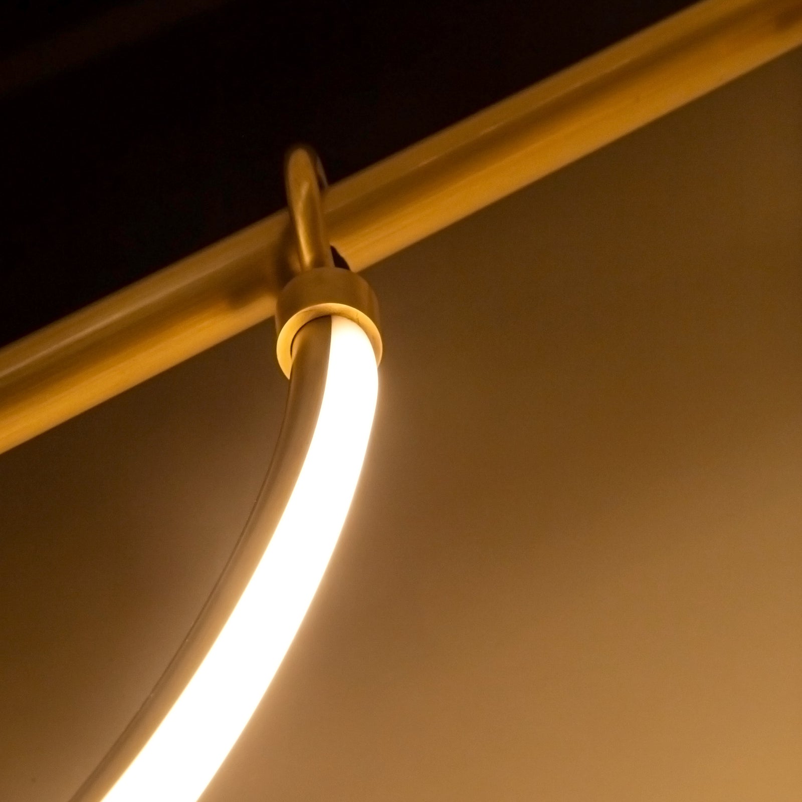 Aryas 48-in Vintage Brass LED Linear Pendant