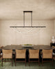 Aryas 60-in Urban Bronze LED Linear Pendant