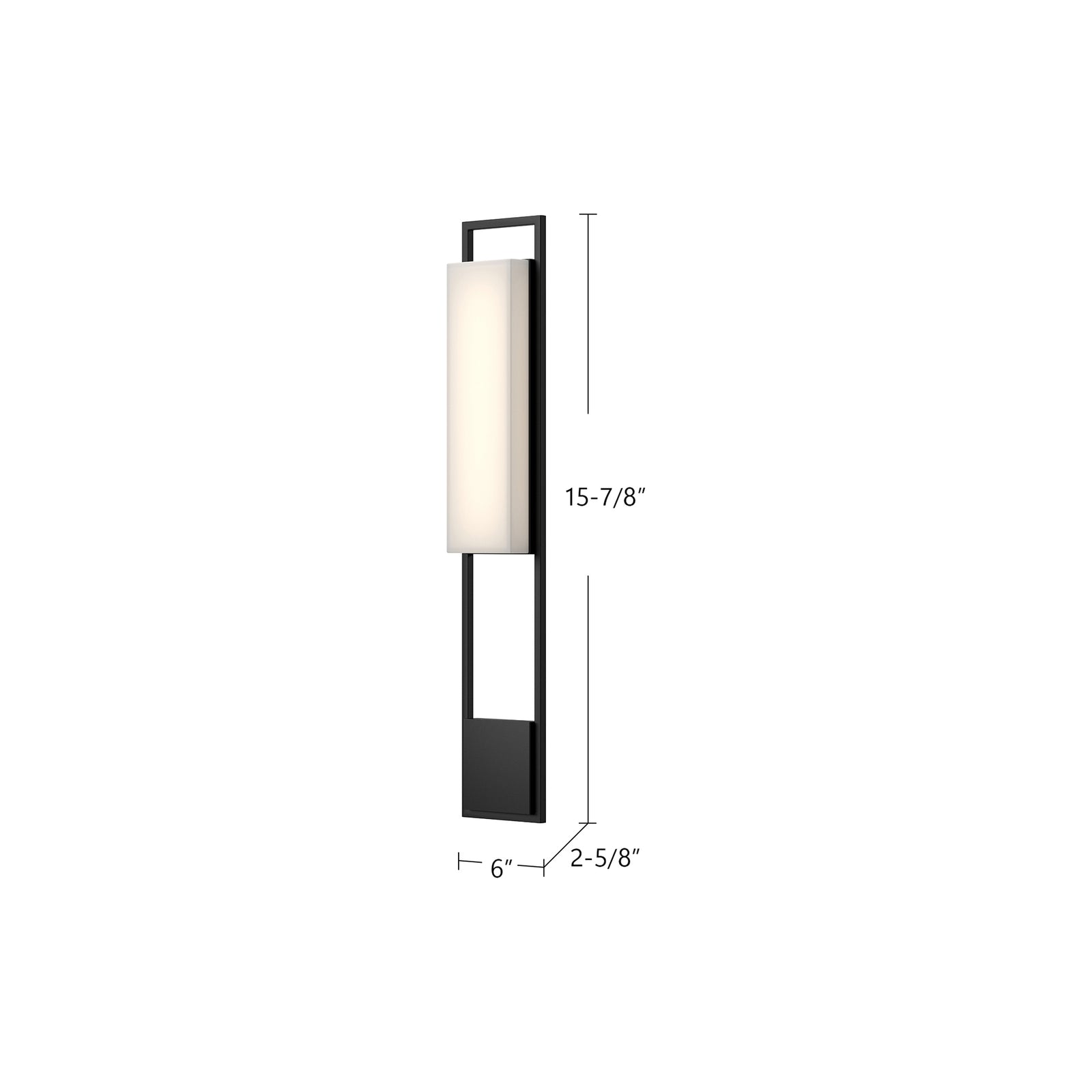 Aspen 33-in Black LED Exterior Wall Sconce