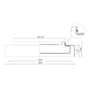 Aston 18-in Clear LED Flush Mount