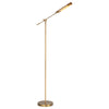 Astrid 55-in Metal Shade/Vintage Brass LED Floor Lamp