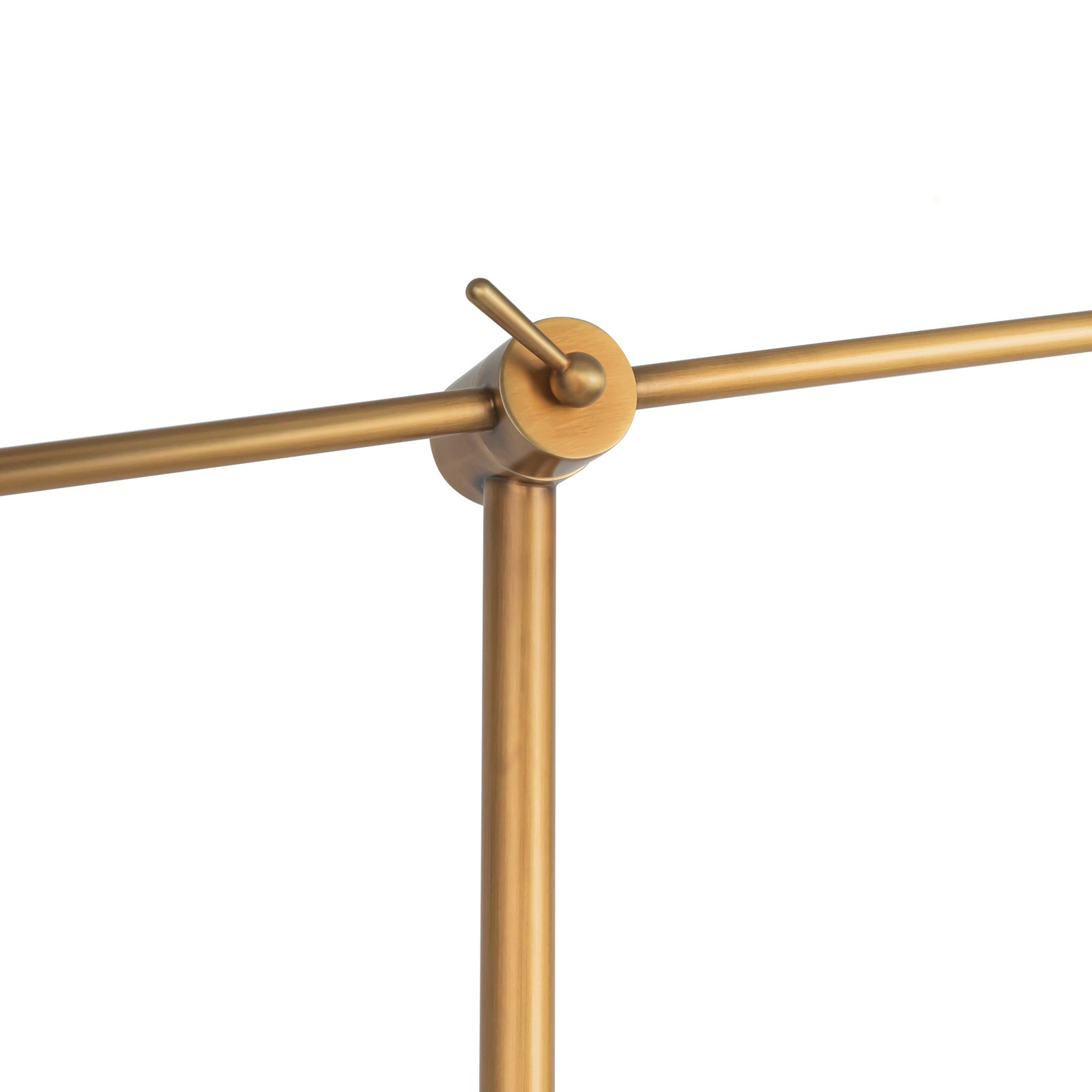 Astrid 55-in Metal Shade/Vintage Brass LED Floor Lamp