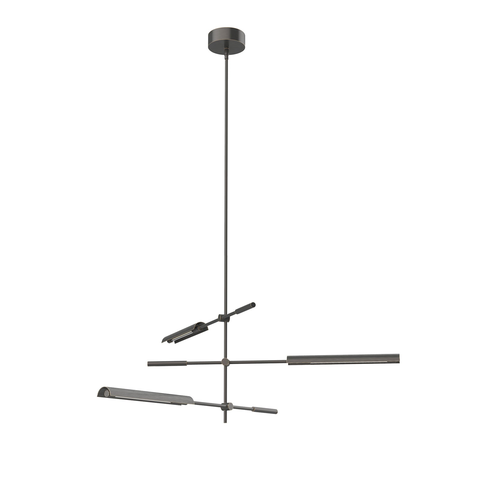 Astrid 44-in Metal Shade/Urban Bronze LED Multi Pendant