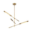 Astrid 44-in Metal Shade/Vintage Brass LED Multi Pendant
