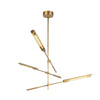 Astrid 44-in Metal Shade/Vintage Brass LED Multi Pendant