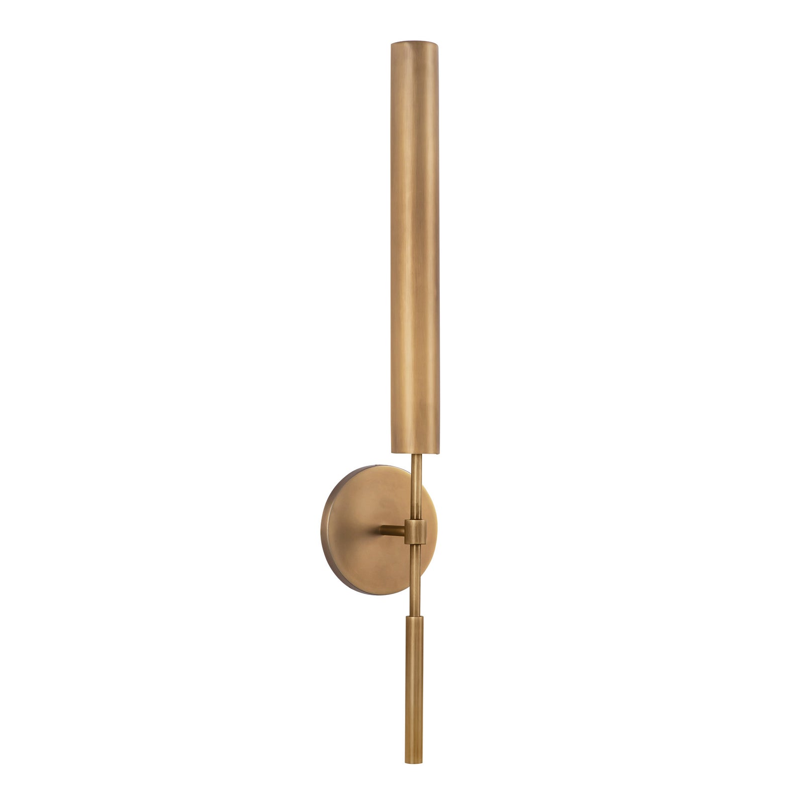 Astrid 25-in Metal Shade/Vintage Brass LED Wall/Vanity