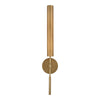 Astrid 25-in Metal Shade/Vintage Brass LED Wall/Vanity