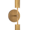 Astrid 35-in Metal Shade/Vintage Brass LED Wall/Vanity