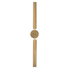 Astrid 35-in Metal Shade/Vintage Brass LED Wall/Vanity
