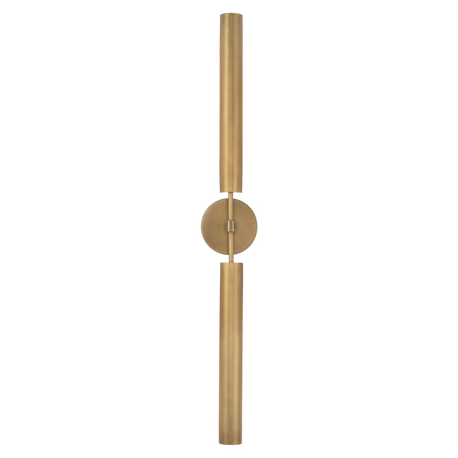 Astrid 35-in Metal Shade/Vintage Brass LED Wall/Vanity
