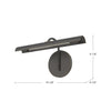 Astrid 14-in Metal Shade/Urban Bronze LED Wall/Vanity