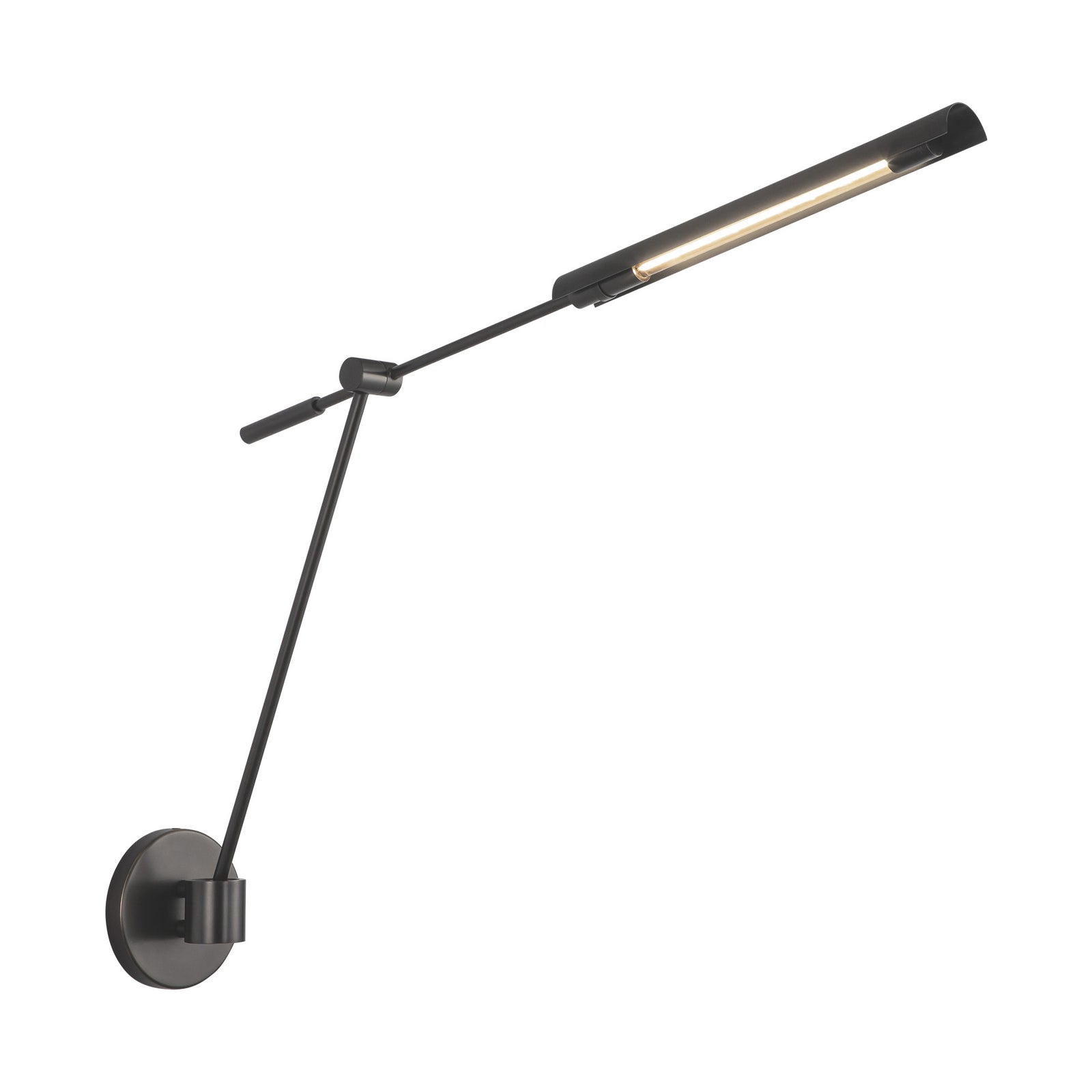Astrid 33-in Metal Shade/Urban Bronze LED Wall/Vanity