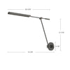 Astrid 33-in Metal Shade/Urban Bronze LED Wall/Vanity