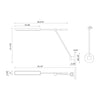 Astrid 33-in Metal Shade/Urban Bronze LED Wall/Vanity