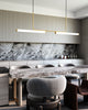 Vesper 73-in Brushed Gold LED Linear Pendant
