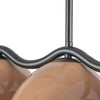 Atlas 42-in Black/Peach Socket Linear Pendant