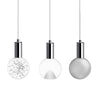 Globe Small 3" Frosted Acrylic Single Pendant - Polished Chrome Socket