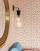 Arlo 7-in Clear Glass/Matte Black 1 Light Wall/Vanity