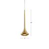Bach 5-in Chrome LED Pendant