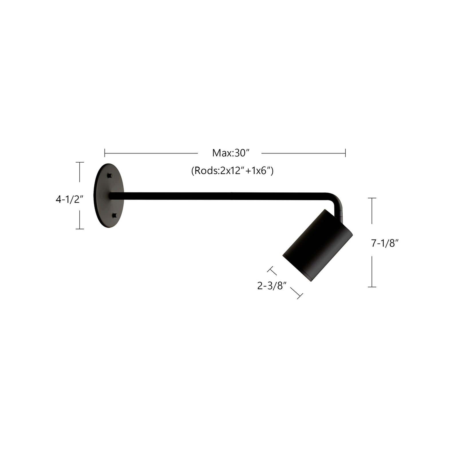 Barclay 3-in White 1 Light Wall/Ceiling