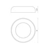 Beacon 24-in Black LED Flush Mount