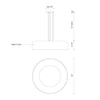Beacon 20-in Black LED Pendant