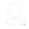 Bedford 11-in Chrome LED Flush Mount