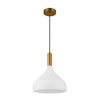 Belleview 12-in Aged Brass/Opal Glass 1 Light Pendant