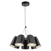 Bell 20-in Glossy Black LED Chandelier