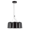 Bell 20-in Glossy Black LED Chandelier