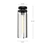 Belmont 5-in Aged Gold/Clear Water Glass 1 Light Flush Mount
