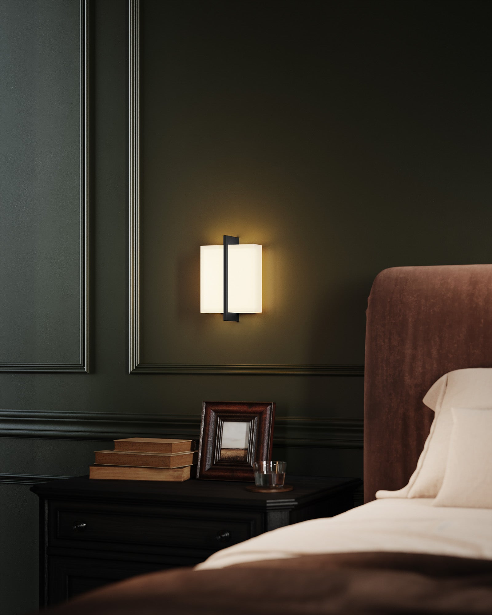 Bengal 7-in Black LED Wall Sconce