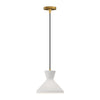 Betty 10" Aged Gold/Opal Glass